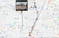 目白駅西散策ルート図